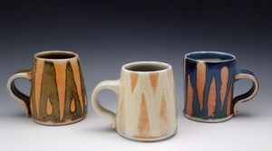 Paul Wisotzky Three Striped Mugs