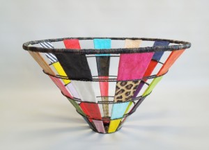 Sally Prangley Color Swatch Basket II leopard front